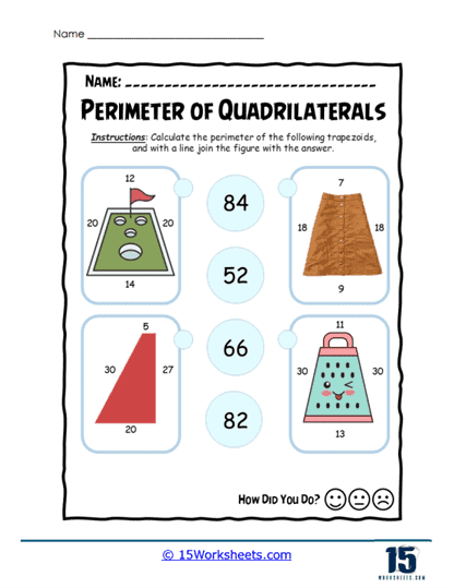 Shape Sums Worksheet