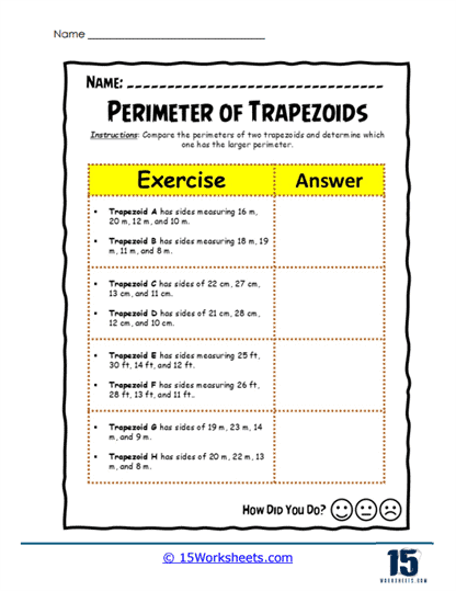 Trapezoid Tiebreaker Worksheet