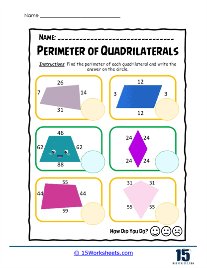 Shape Summations Worksheet
