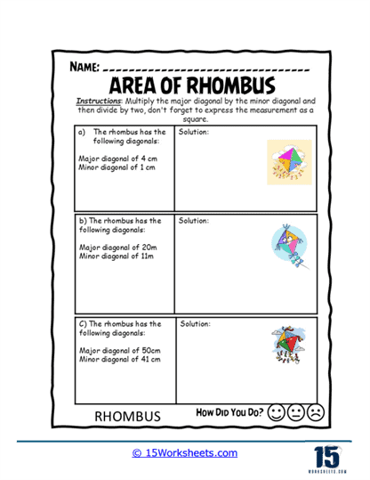 Rhombus Quest Worksheet