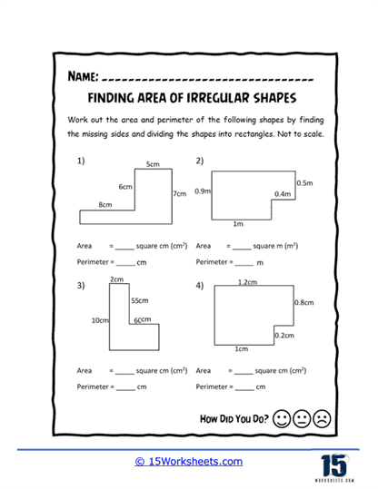 Perimeter Puzzles Worksheet