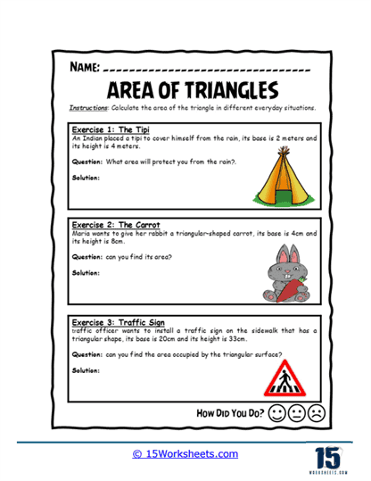 Real-World Triangles Worksheet