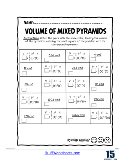 Pyramid Quest Worksheet