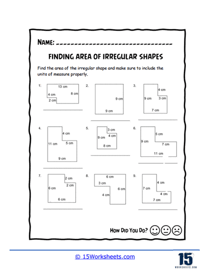 Area Adventure Worksheet