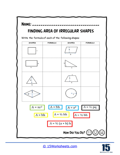 Formula Fun Frenzy Worksheet
