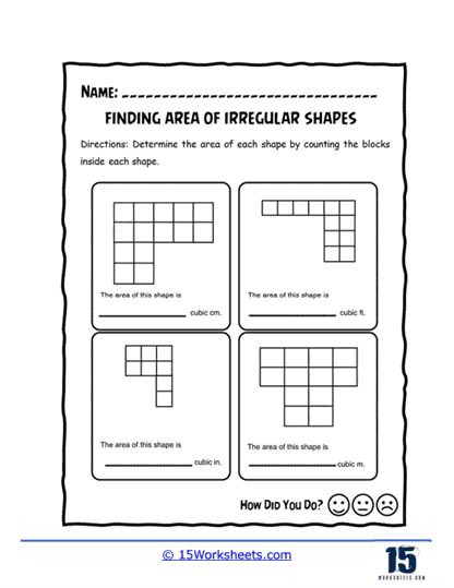 Blocky Beast Shapes Worksheet