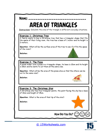 Holiday Geometry Worksheet