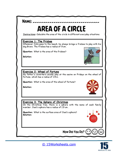 Fun with Circles Worksheet