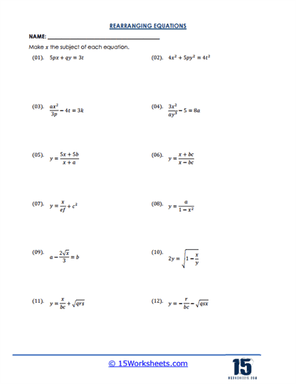 Function Flip Worksheet
