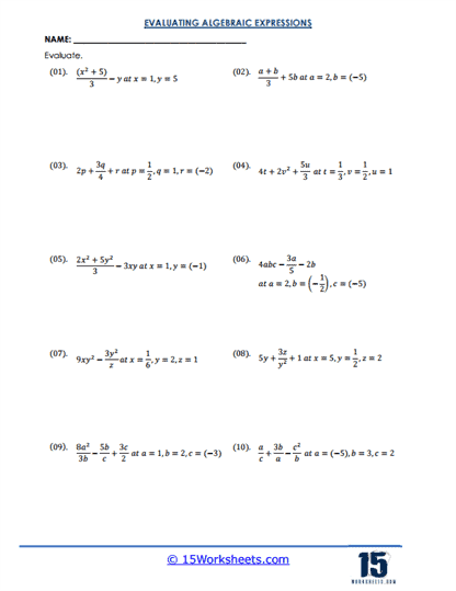 Rational Reactor Worksheet