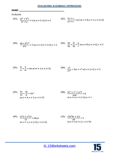 Power Play Worksheet