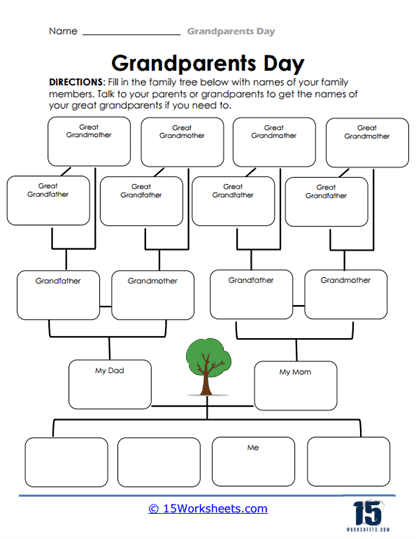 Tree of Roots Worksheet