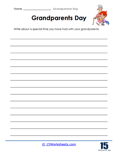 Memory Moment Worksheet