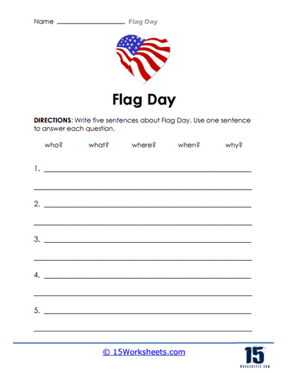 Five W's Worksheet