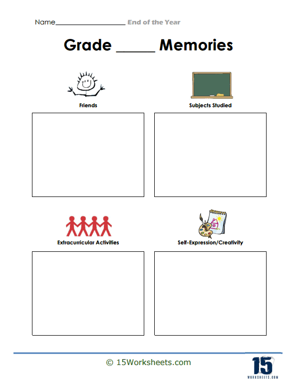 Memory Collage Worksheet