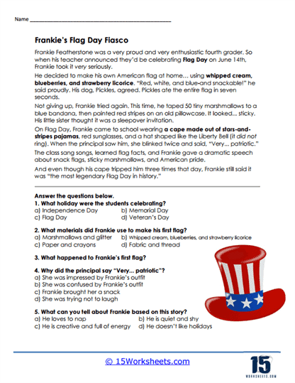 Flag Fiasco Worksheet