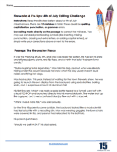 Independence Day (July 4th) Worksheets | Patriotic Printables - 15 ...