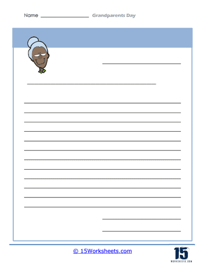 Memory Page Worksheet
