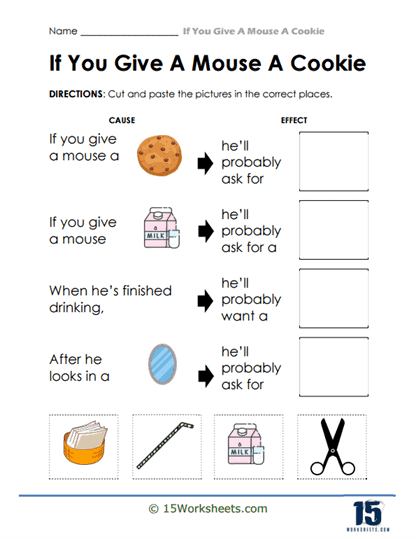 If You Give a Mouse a Cookie Worksheets