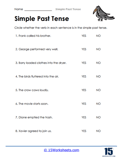 Tense Tester Worksheet