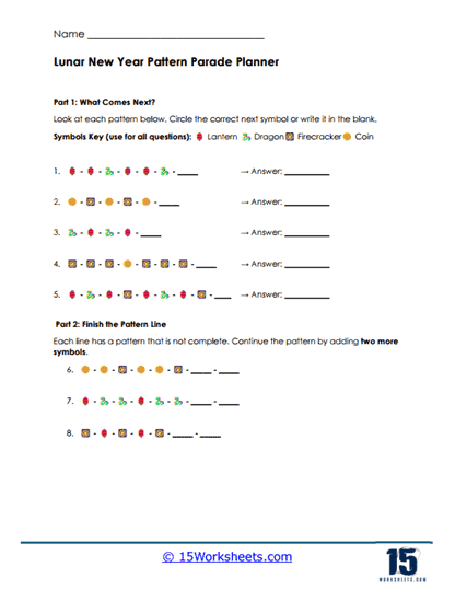 Symbol Steps Worksheet