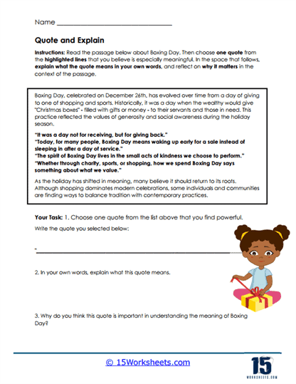 Quote Quest Worksheet