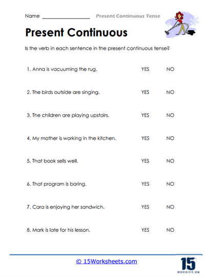 Tense Detective Worksheet