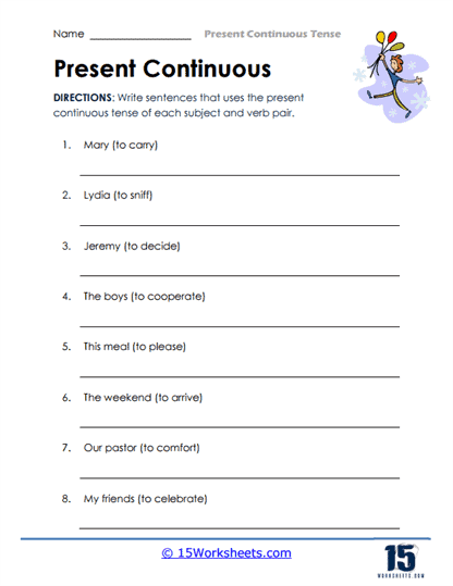 Sentence Spinner Worksheet