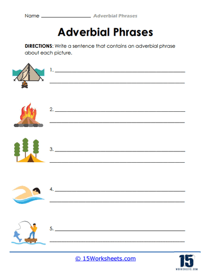 Picture Phrases Worksheet