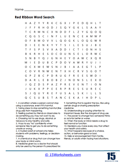 Word Search Wisdom Worksheet