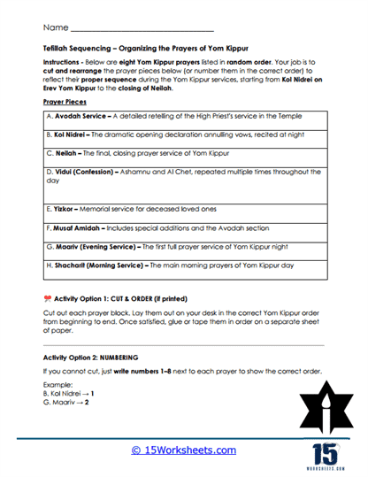Puzzle Playground Worksheet