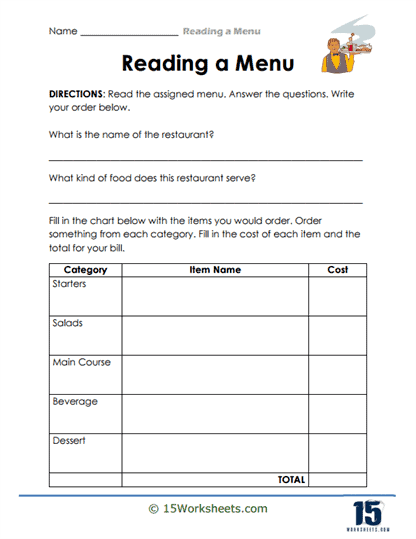 Balanced Bites Worksheet