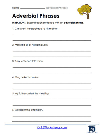 Phrase Builder Worksheet