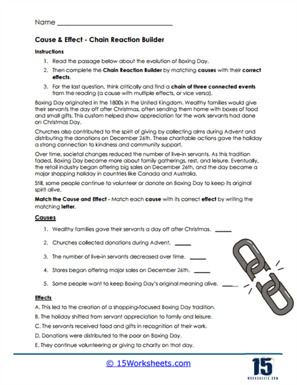 Cause Craze Worksheet
