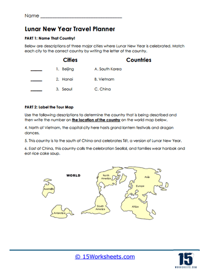 Culture Quest Worksheet