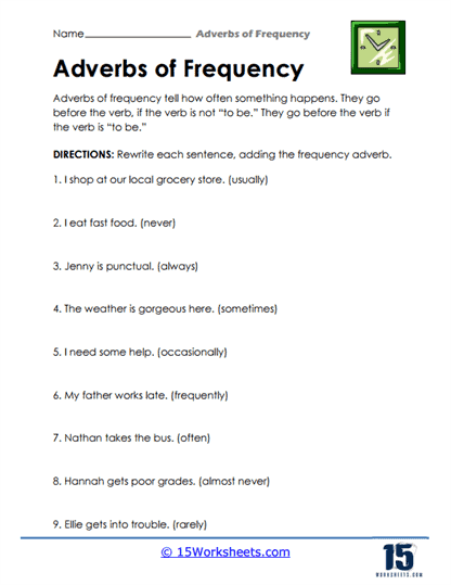 Sentence Switch Worksheet