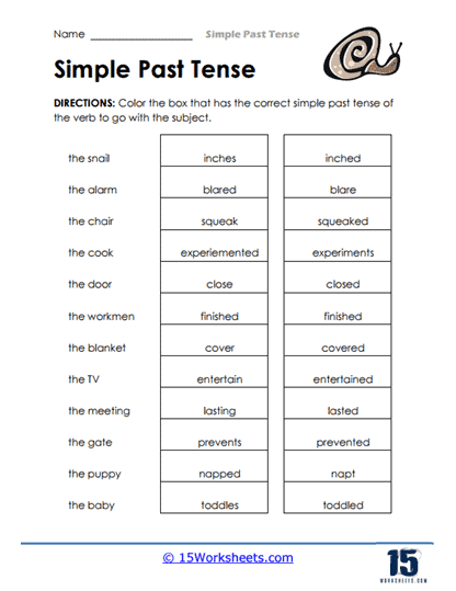 Past Picker Worksheet