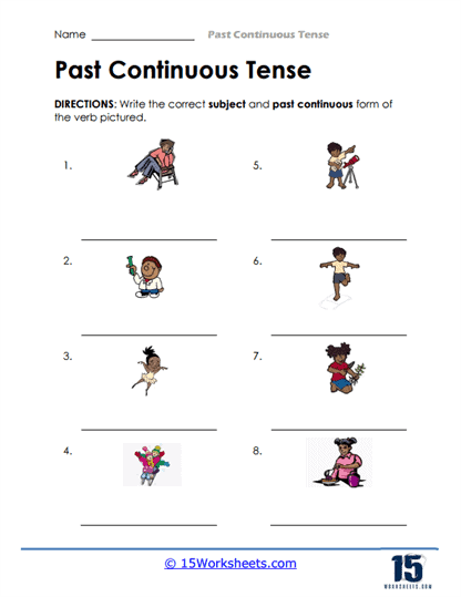 Picture Tenses Worksheet