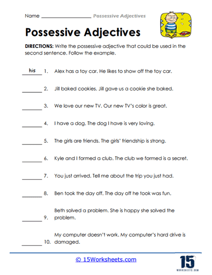 Sentence Switch Worksheet