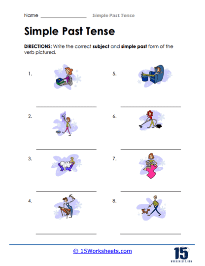 Picture Past Worksheet