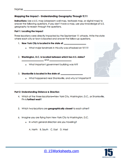 Geography Impact Worksheet