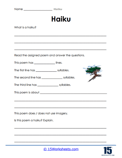 Haiku Hunt Worksheet