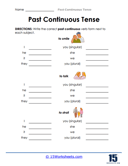 Verb Builder Worksheet