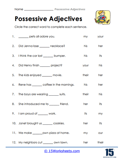 Choice Circle Worksheet