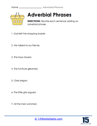 Phrase Booster Worksheet