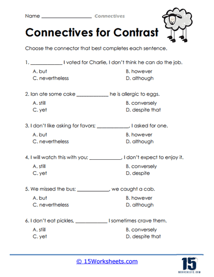 Contrast Craze Worksheet