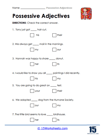 Answer Check Worksheet