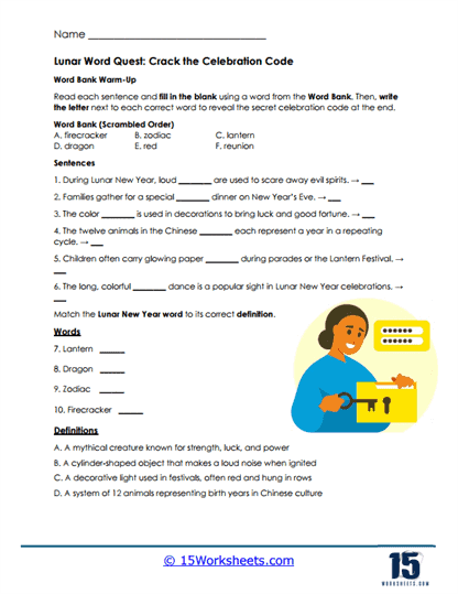 Lunar New Year Worksheets