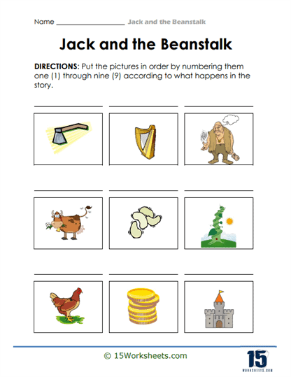 Picture Timeline Worksheet