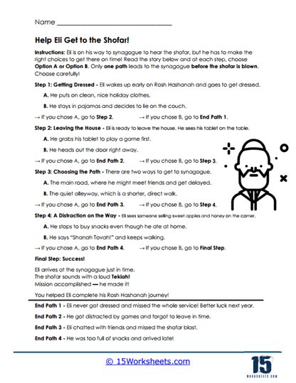 Eli's Journey Worksheet